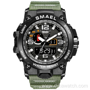 SMAEL Fashion Sport Watch Men Alarm Clock Camouflage